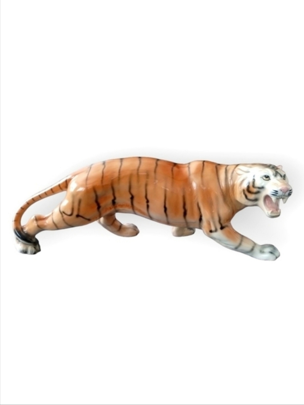 1960s Melba Ware Large Ceramic Tiger — Staffordshire England